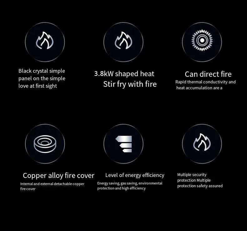 موقد غاز 3 شعلات بالجملة - موقد غاز البترول المسال مدمج للمطبخ المحلي، المصنع مباشرة مع لوحة من الزجاج المقسى