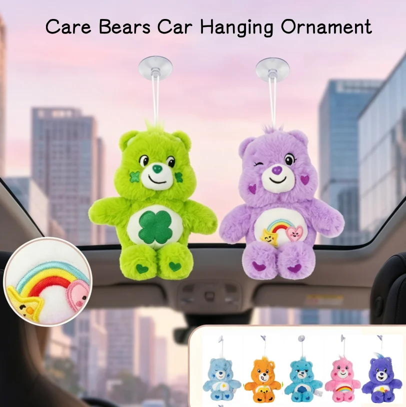 

Плюшевая игрушка Care Bears на присоске, новинка, 20 см, мультяшный медведь-подвеска, украшение для дома и автомобиля, идеальный подарок на день рождения и праздники для девочек