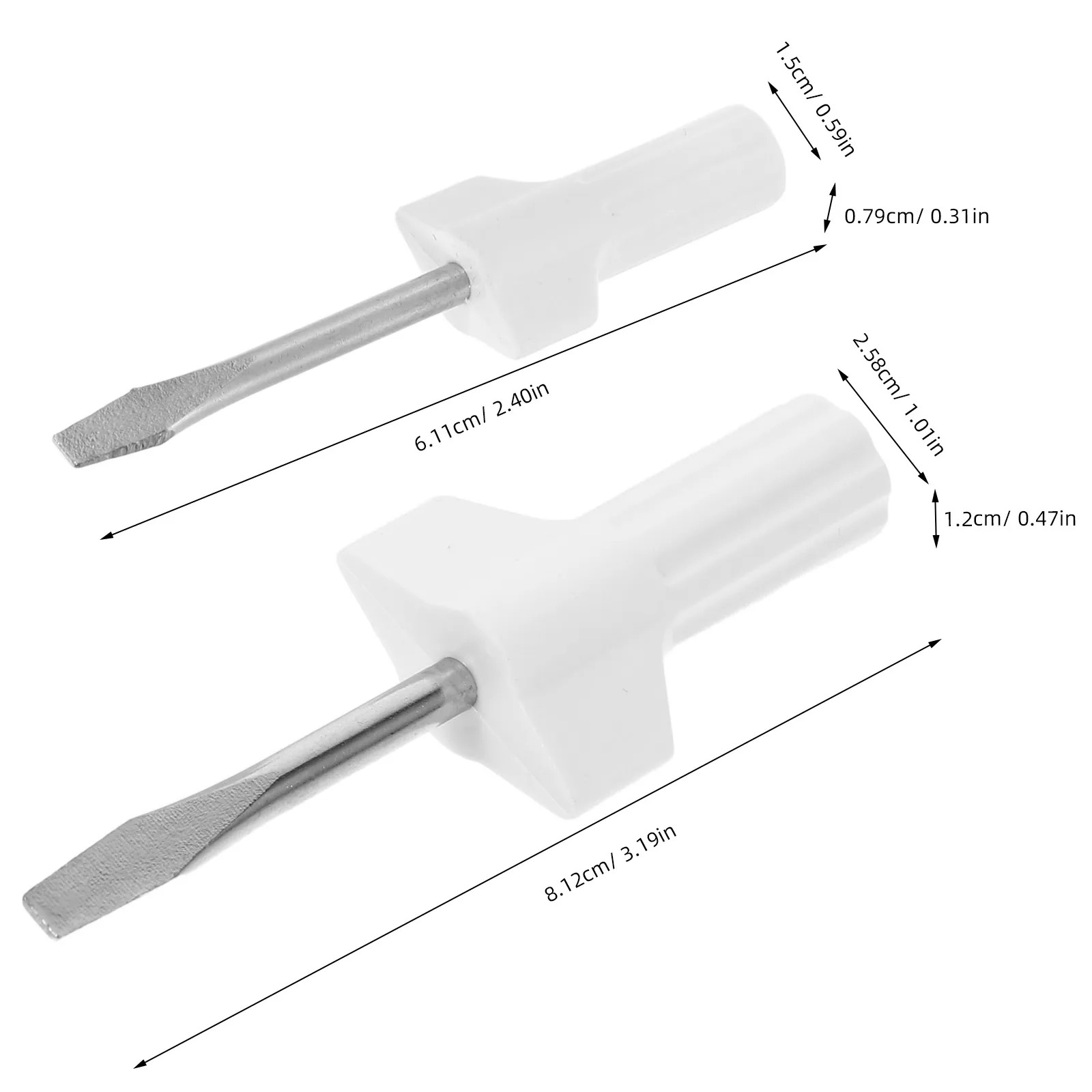 2pcs Sewing Machine Screwdriver Flat Head Precision Tool For Tightening Screws Portable Repairing Accessory Mini Metal