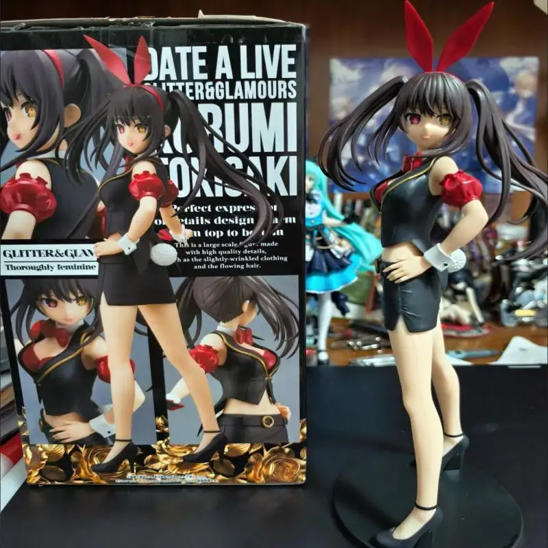 

Хит продаж: Коллекционная фигурка Tokisaki Crazy Three Rabbit Girl — уникальный шарм для декора рабочего стола, ручная работа, в наличии