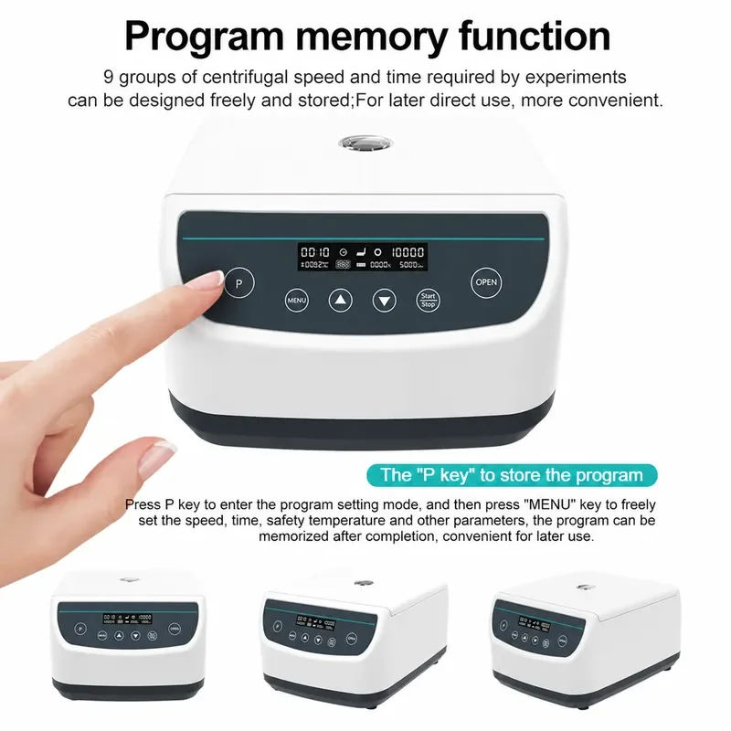 Lab Centrifuge Machine Plasma Separator for Blood Collection Tubes 2/5/10ml 15/50ml Capacity Essential Laboratory Equipment