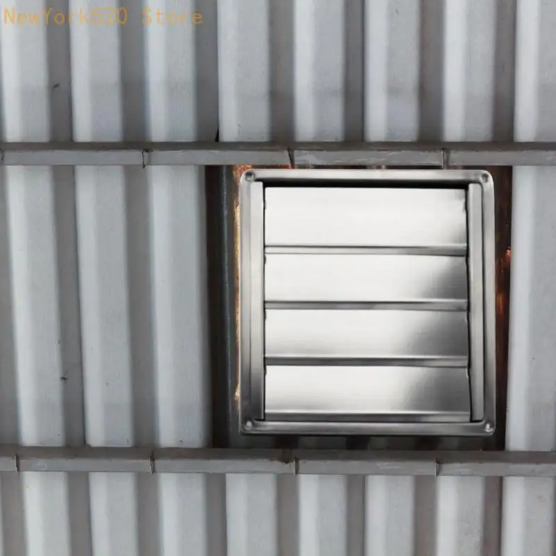 Air Vent Cover Caps Duct Grills 150mm Square Vent Extractors Ventilation Cover Stainless Steel Air Vent Duct Grills N84C
