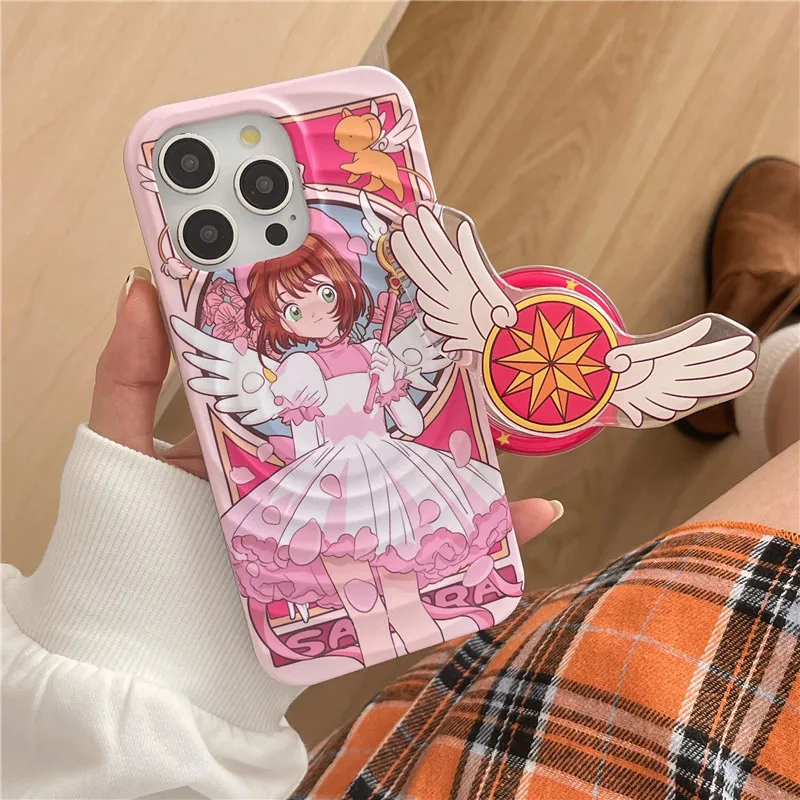 Cartoon Card Captor Sakura CERBERUS Phone Case For iPhone 15 14 13 12 16 Pro Max Magnetic Wireless Charging Magsafe Holder Cover