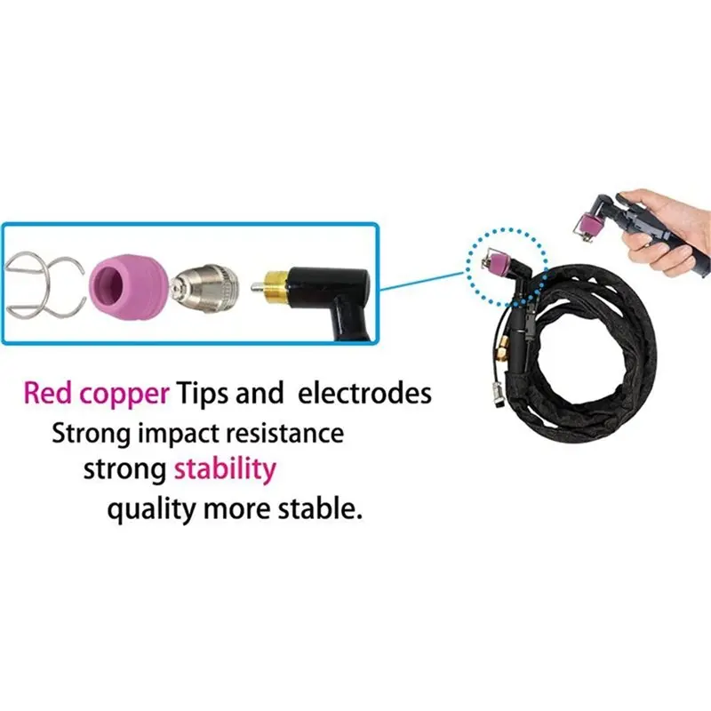 【Big deal】SG-55 AG-60 Plasma Cutter Flashlight Consumption Replacement Parts- Tips& Consumables Kit(40/50/60 Amps) 30 Pieces