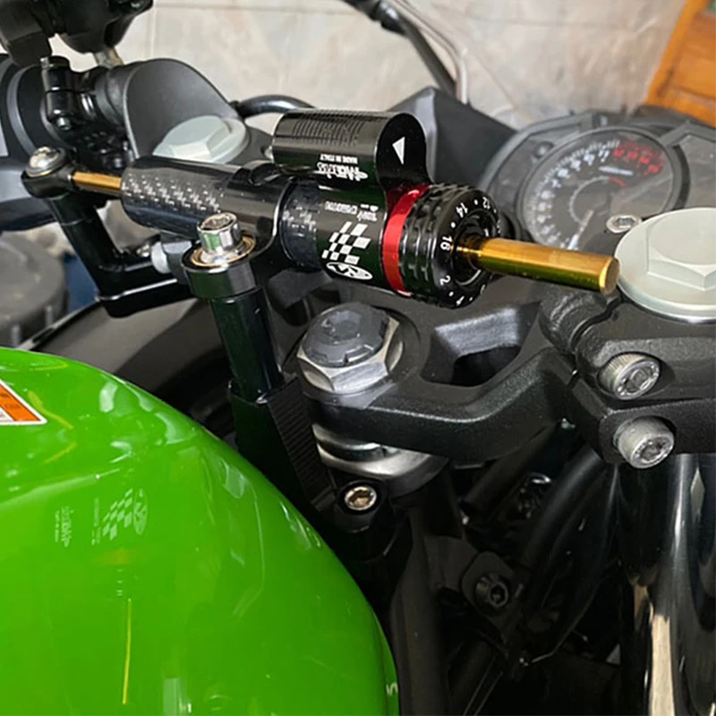 

Алюминиевый демпфер рулевого управления с ЧПУ для мотоцикла, монтажный кронштейн для kawasaki Ninja400 ninja 400 ZX-4R ZX4R 2018 2019 2020