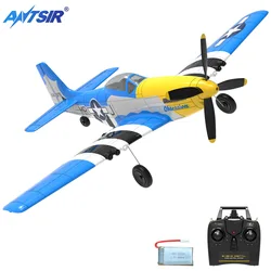 P51 Mustang RC Airplane  2.4G 4CH 6 Axis 400mm Wingspan RC Aircraft One Key Aerobatic RTF Glider Plane Toys Gifts