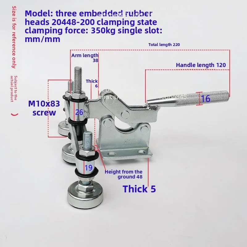 Vertical Quick Clamp Embedded Double Head 20448 Compressor 10448ZH Fixed Positioner