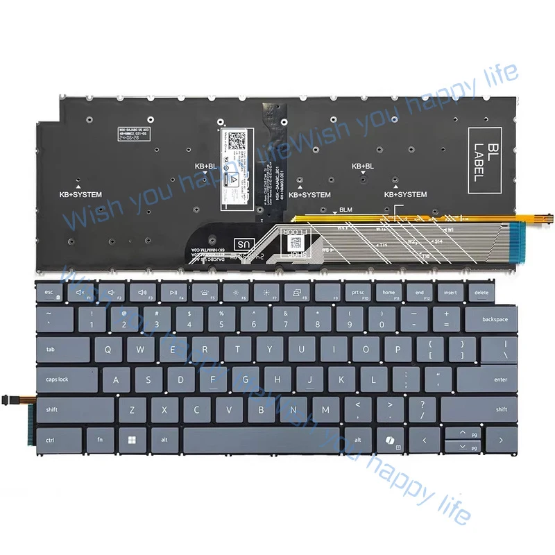 N... New US Backlit Keyboard AI for Dell 14 Plus 2-in-1 DB04250 DB04255 P198G