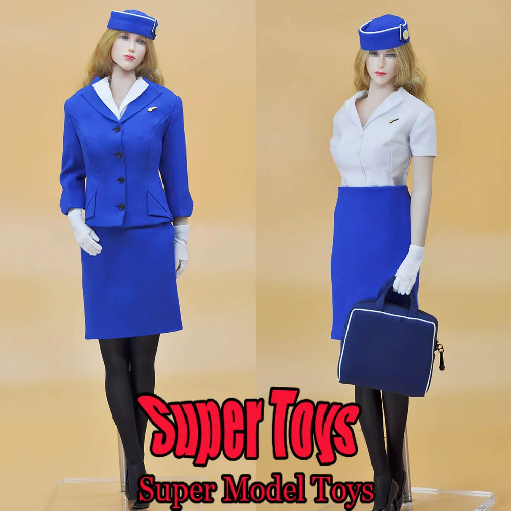 

В наличии CUKE TOYS масштаб 1/6, женская одежда солдата, набор PA стюардессы, подходит для 12-дюймовой экшн-фигурки, модель куклы, игрушки