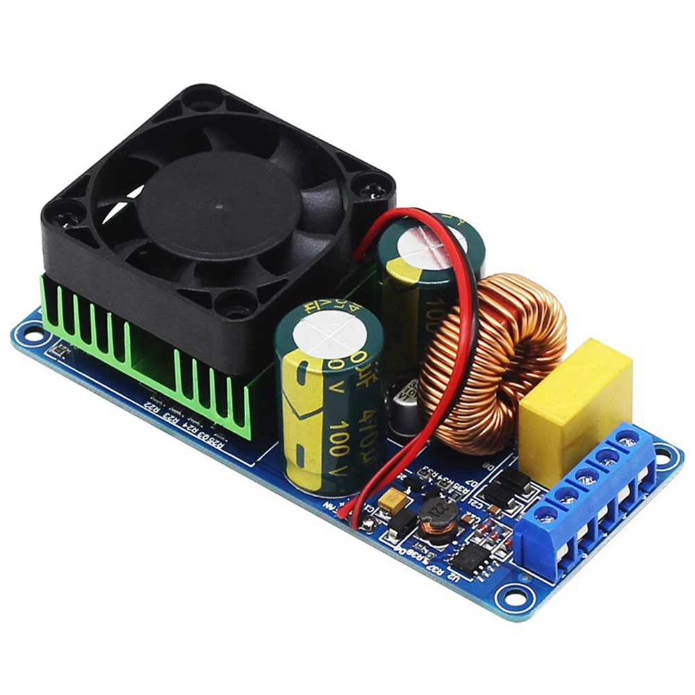 IRS2092 Digital Power Amplifier Board 500W Mono Channel High Frequency Audio Amp Board with Speaker Protection for Car Subwoofer