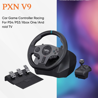 PXN V9 Volante PC Steering Wheel Gaming Racing Wheel for PS4/PS3/Xbox One/Android TV/Nintendo Switch/Xbox Series S/X 270°/900°