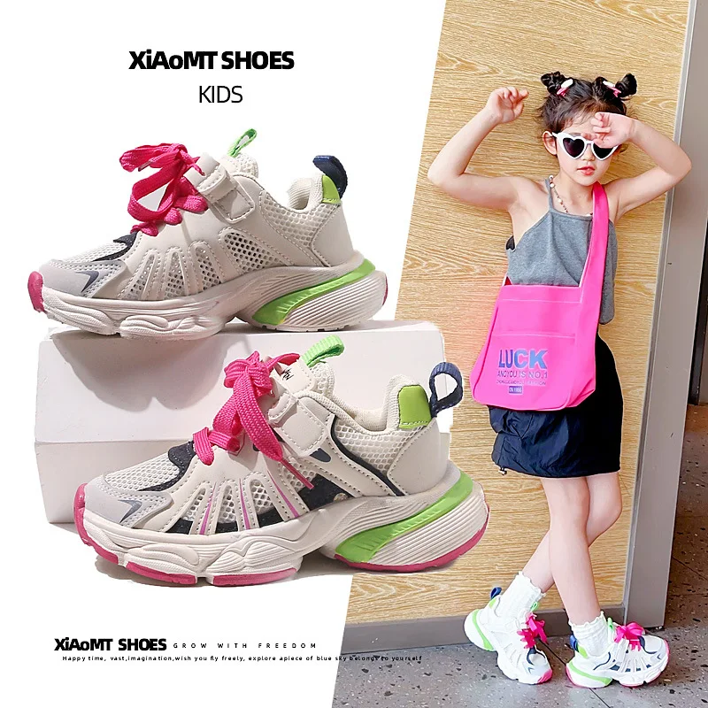 

Children's Sneakers Breathable Running Shoes for Kids Non-slip 2024 Causal Boys Girls School Outdoor Sport Sandals Size 26-37