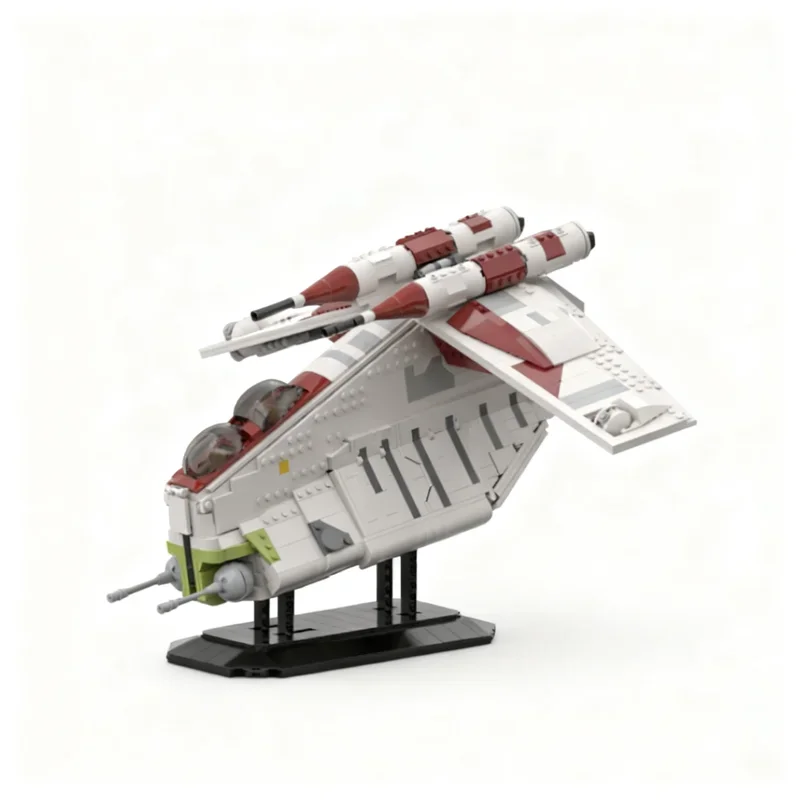 

1604PCS MOC Star Battle LAAT Republing Gunship SpaceShip Model Custom Building Blocks DIY Creative Ideas Birthday Gift Assembly