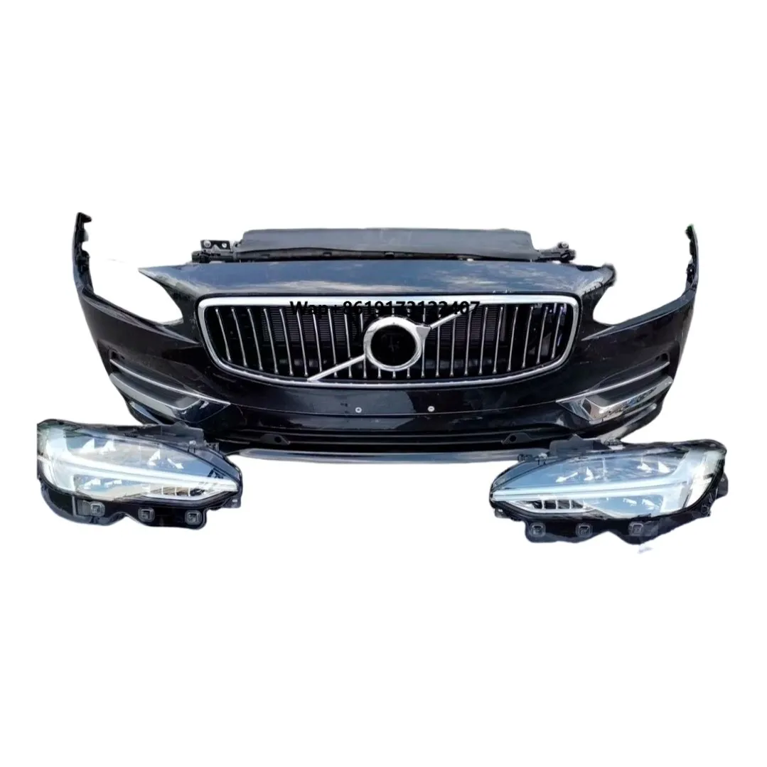 

For S90 Original Front Bumper Grille Headlight Chrome Radiator Fan Assembly