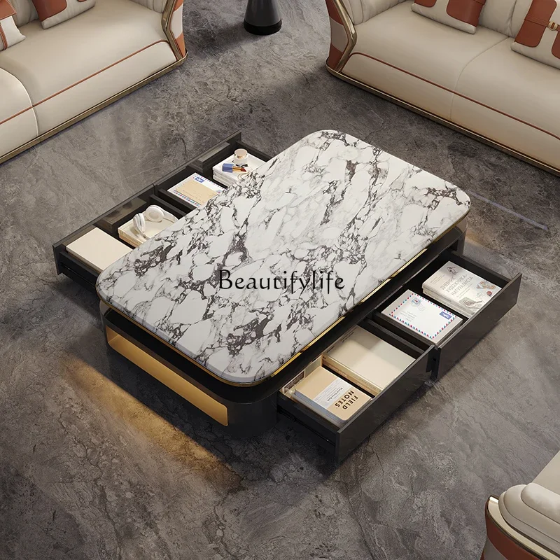 09 طاولة قهوة كبيرة مبتكرة وممتدة