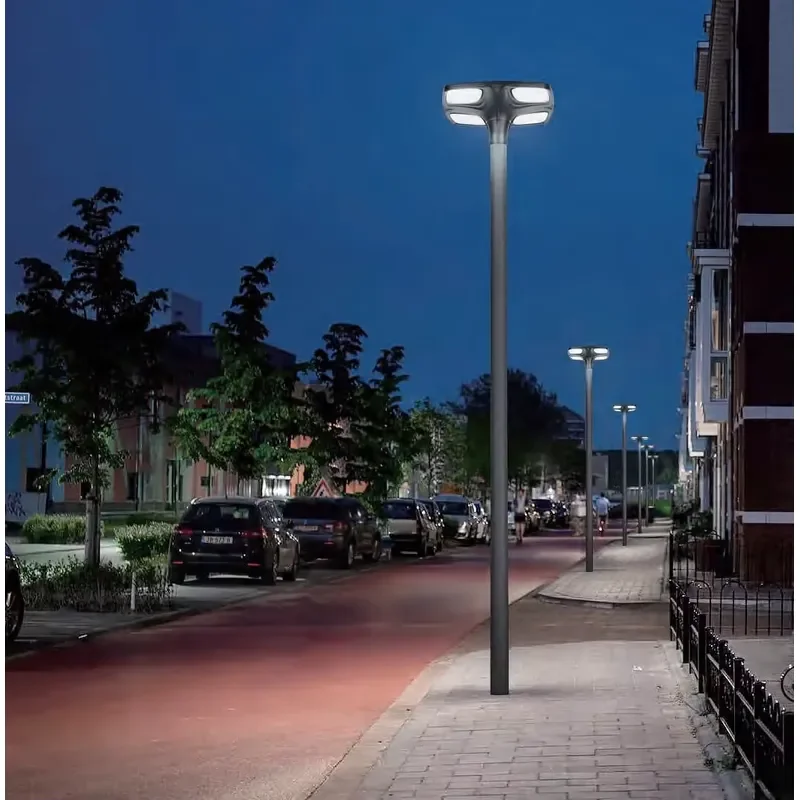 Outdoor IP65 Waterproof LED Landscape Lighting High-Power Skylight 360 Wide-Angle Brightness Solar Garden Street Light