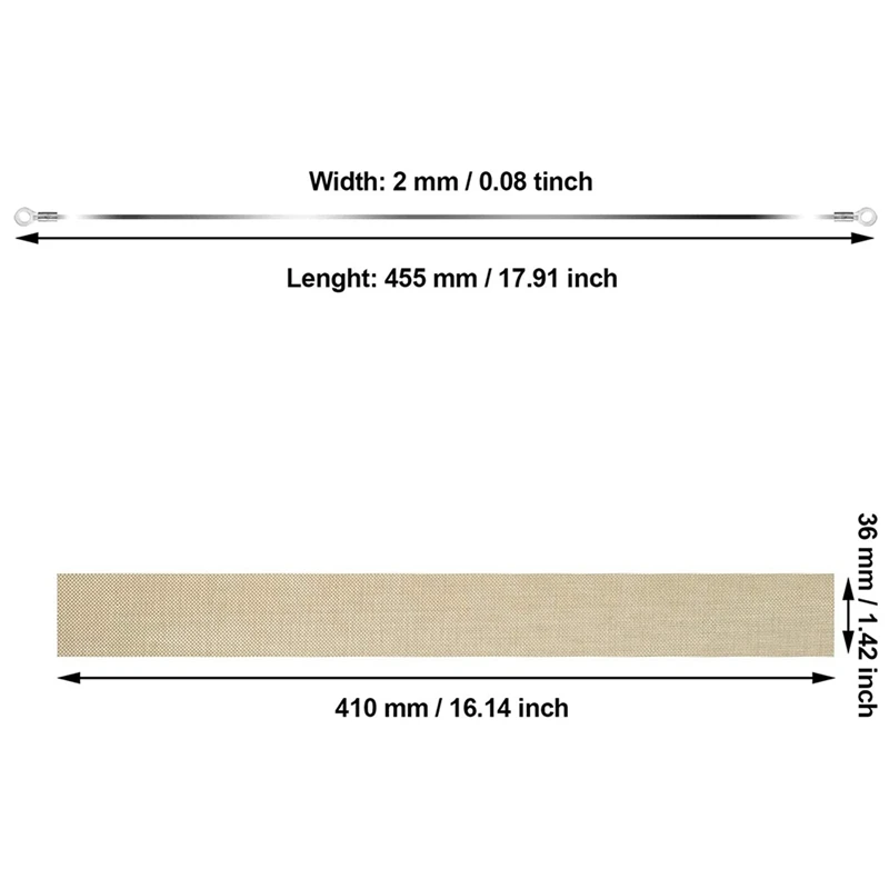 HOT-20 pezzi Impulse Sealer parti di ricambio Impulse Sealer elementi riscaldanti servizio pezzi di ricambio Kit per FS-400