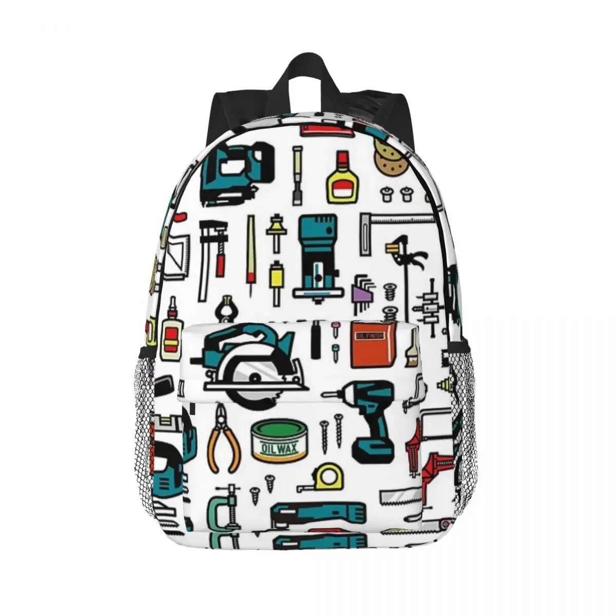 เครื่องมืองานไม้กระเป๋าเป้สะพายหลังชายหญิง Bookbag การ์ตูนนักเรียนโรงเรียนกระเป๋าเดินทาง Rucksack กระเป๋าสะพายขนาดใหญ่ความจุ