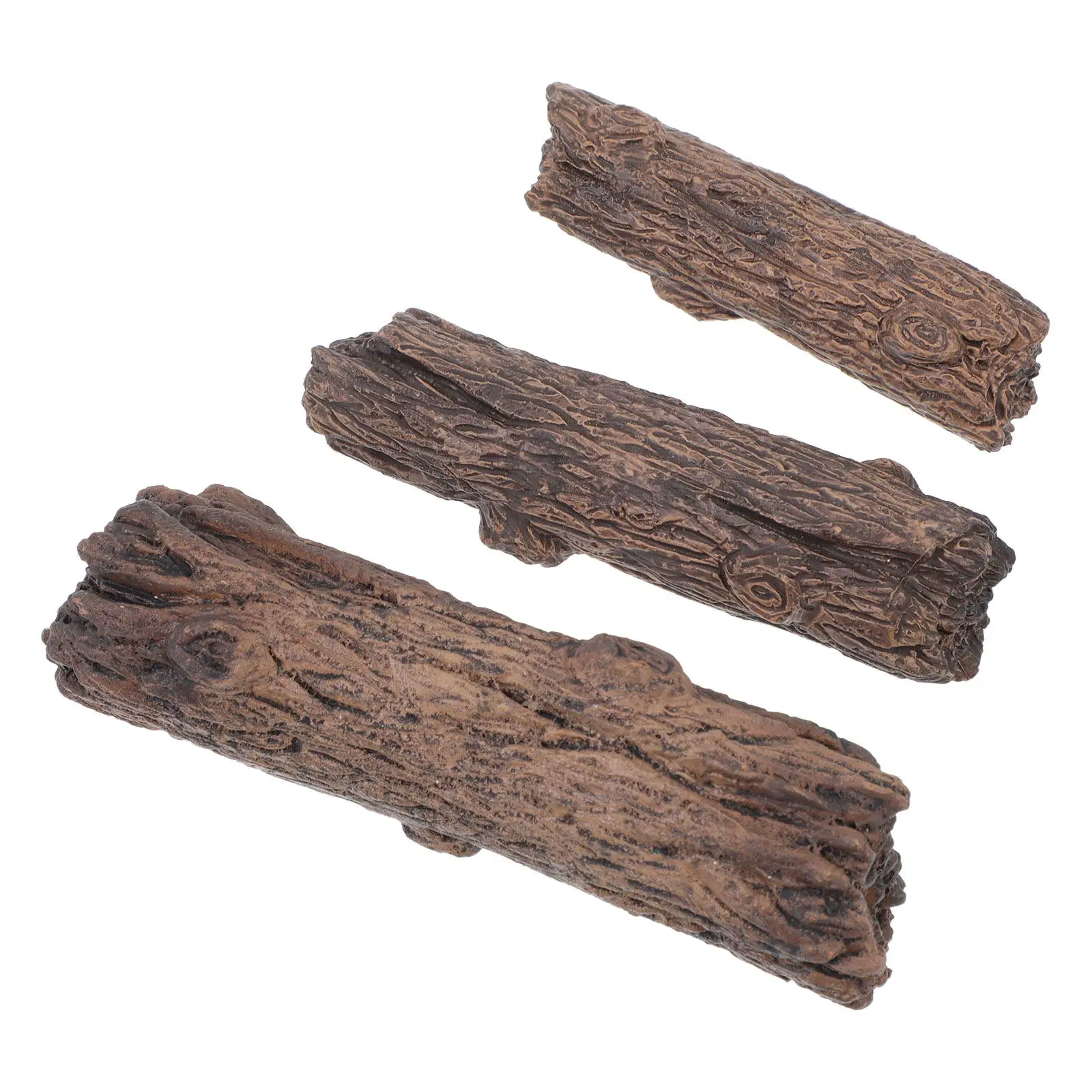 6Pcs Tree Stump Resin Simulation Branch for Sand Table Mini Garden Decoration Landscape Accessories Bonsai Ornament DIY Scene