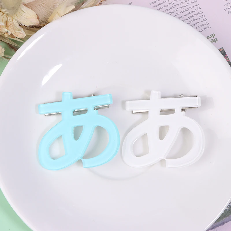 Japanese Script A Hairpin Harajuku Steampunk Handmade Subcultural Headwear Cute Water Color Sweet Girls Back Hair Clips