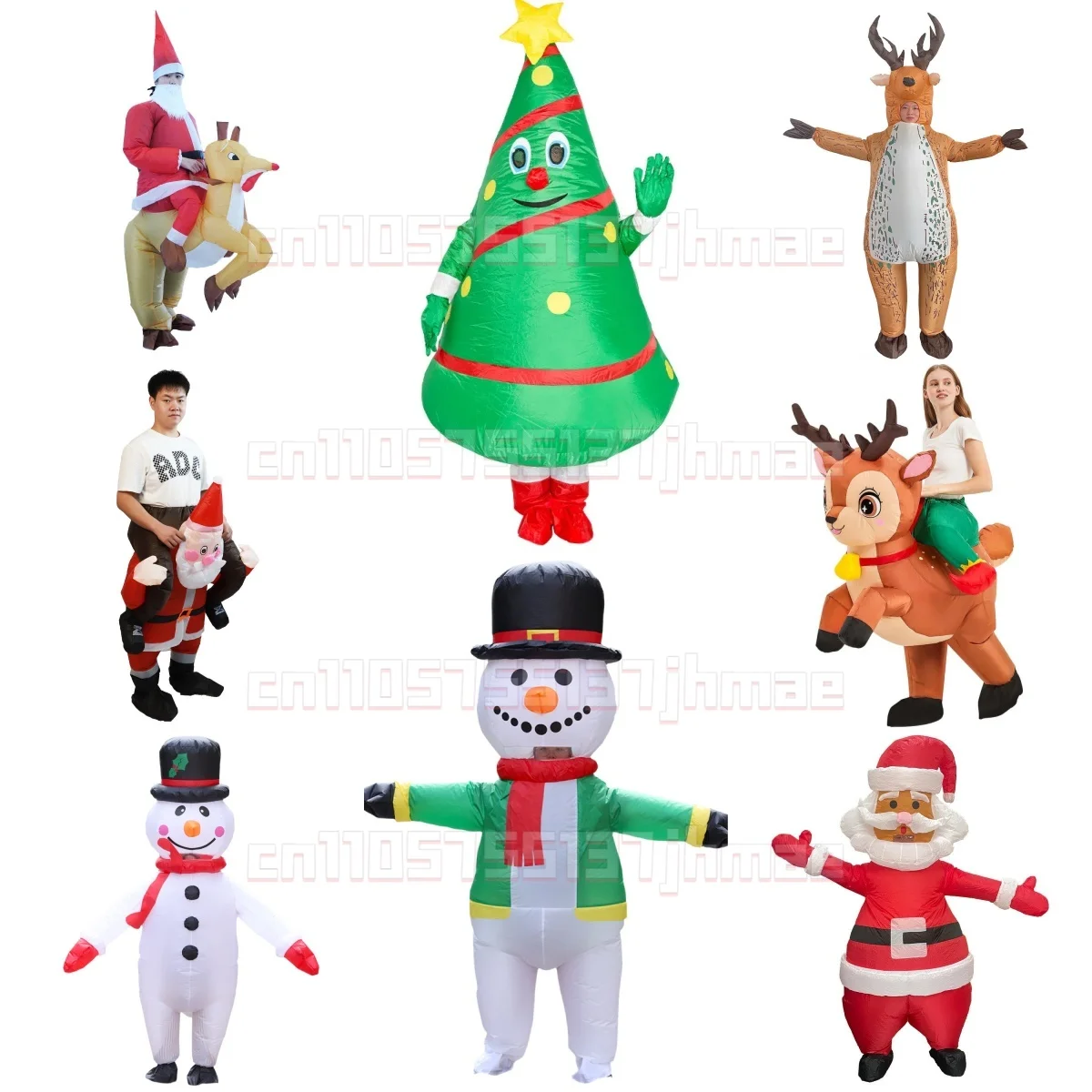 

Christmas funny inflatable costume cosplay Santa Claus reindeer snowman Christmas tree adult Halloween carnival party