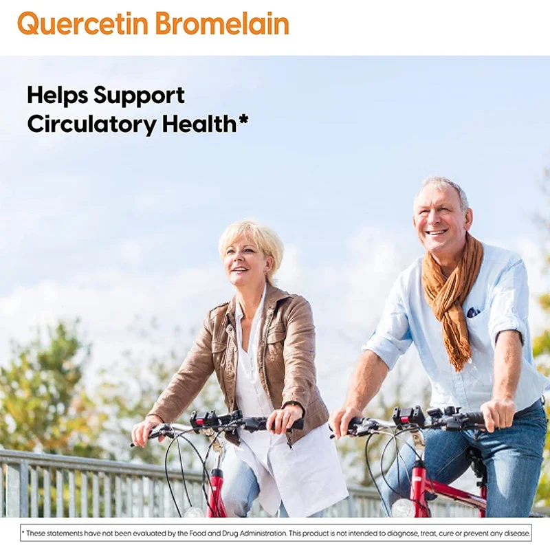Quercetin Bromelain Capsules - Supports Immune, Cardiovascular & Respiratory Health, AntioxidantSupplements - Image 5