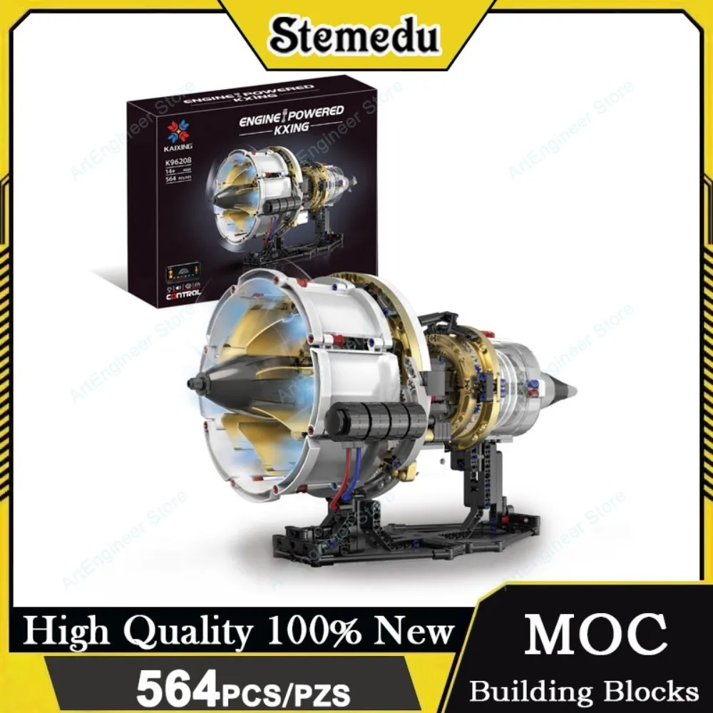 

Строительный набор с двигателем самолета Space Shuttle, механическая модель с движущимися деталями, STEM, развивающая игрушка для детей, подарок на день рождения