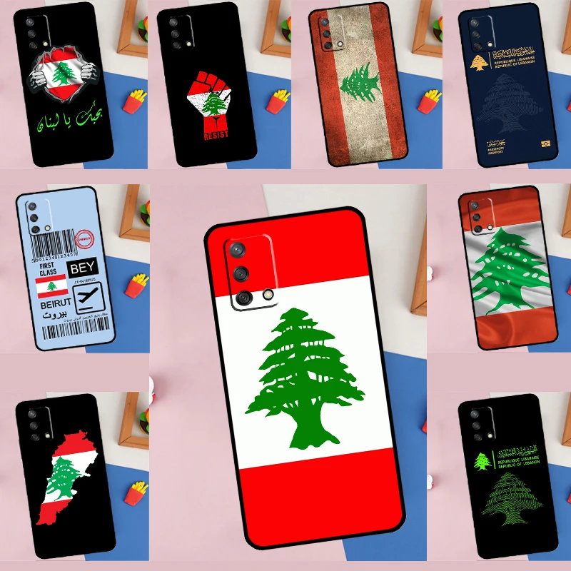 Lebanon Flag Case For OPPO A31 A53 A53S A52 A54 A72 A74 A83 A91 A93 A94 A5S A15 A16 A5 A9 2020 Coque