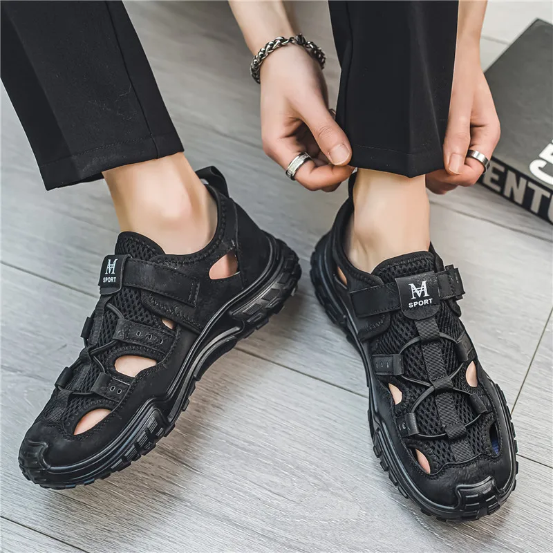 New Summer Sandals Men Original Shoes EVA Breathable Casual For Designer Luxury Husband Sandles Flip Flops Slippers Men\'s 2024