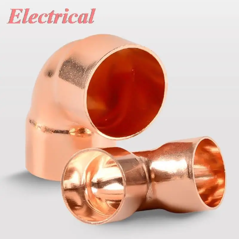 Copper 90 Degree Elbow Air Conditioning Refrigeration Engineering Machinery Welding Pipe 6.35/9.52/12.7/16/19/22/25.4/28.6MM