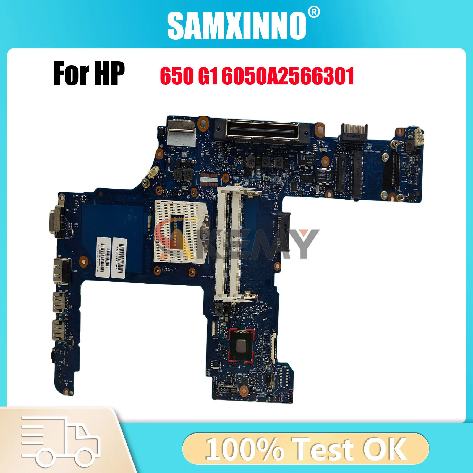 

6050A2566301 для ноутбука HP ProBook 640 G1 650 G1, материнская плата 744007-001 744007-501 с GMA HD4400 DDR3, 100% полностью протестирована