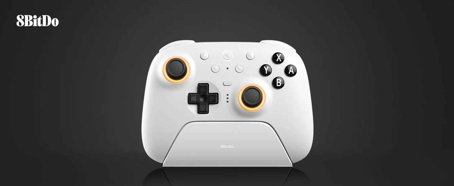 8BitDo Ultimate 2 Bluetooth-Controller, kabelloses Gamepad mit TMR-Joystick, Hall-Effekt-Trigger für Nintendo Switch, PC, Windows – Detail 2