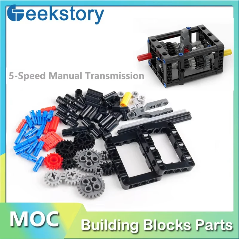 

Super Smooth 5-Speed Manual Transmission B69 Set Modified Building Blocks Assembling Parts DIY Toys Bricks