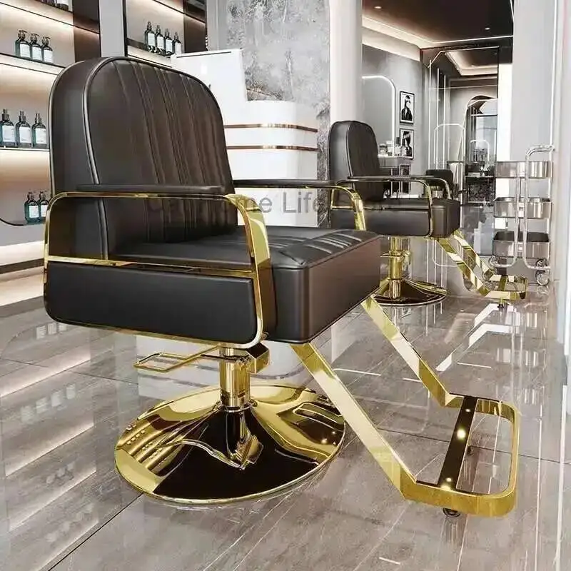 

Vintage Chairs Professional Pedicure Chair Barber Machines Ergonomic Makeup Red Hairdressing Eyelash Adjustable Swivel Tattoo