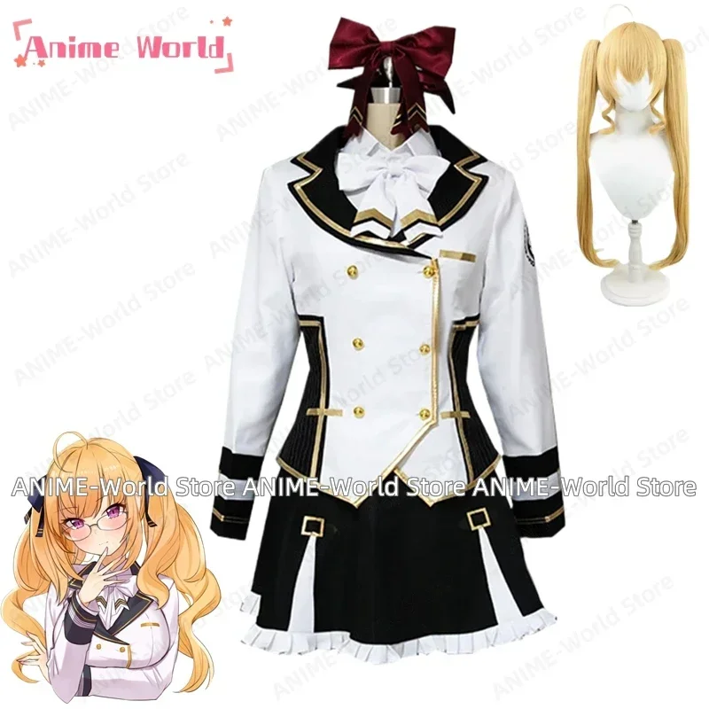 《Custom Made》VTuber Hololive Takamiya Rion Cosplay Costume Uniform Christmas Halloween Any Size Wig