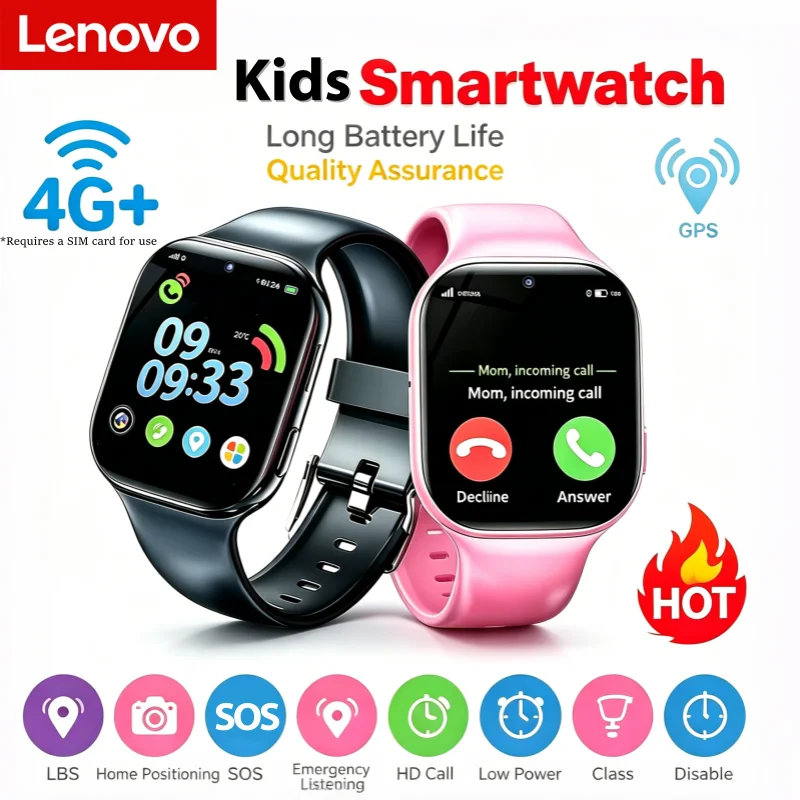 Watch Iwo - Lenovo Kids Smart Watch SIM Multifunctional