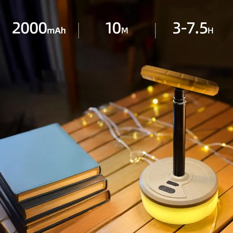 

Portable Camping Lights Telescopic Rechargeable Tent LED Lamp 360 Degree Adjustable Atmosphere Light For Outdoor Parties Hiking