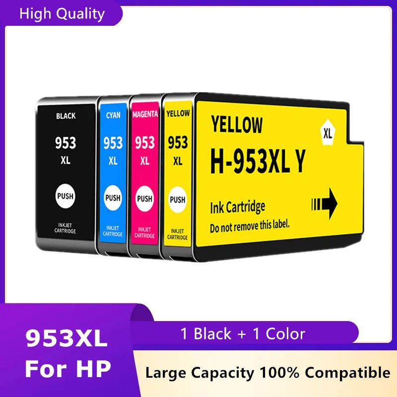 Cartuchos de tinta de repuesto para impresora HP953 953 XL, compatibles con HP Officejet Pro 7720, 7730, 7740, 8710, 8715, 8718, 8720, 953XL