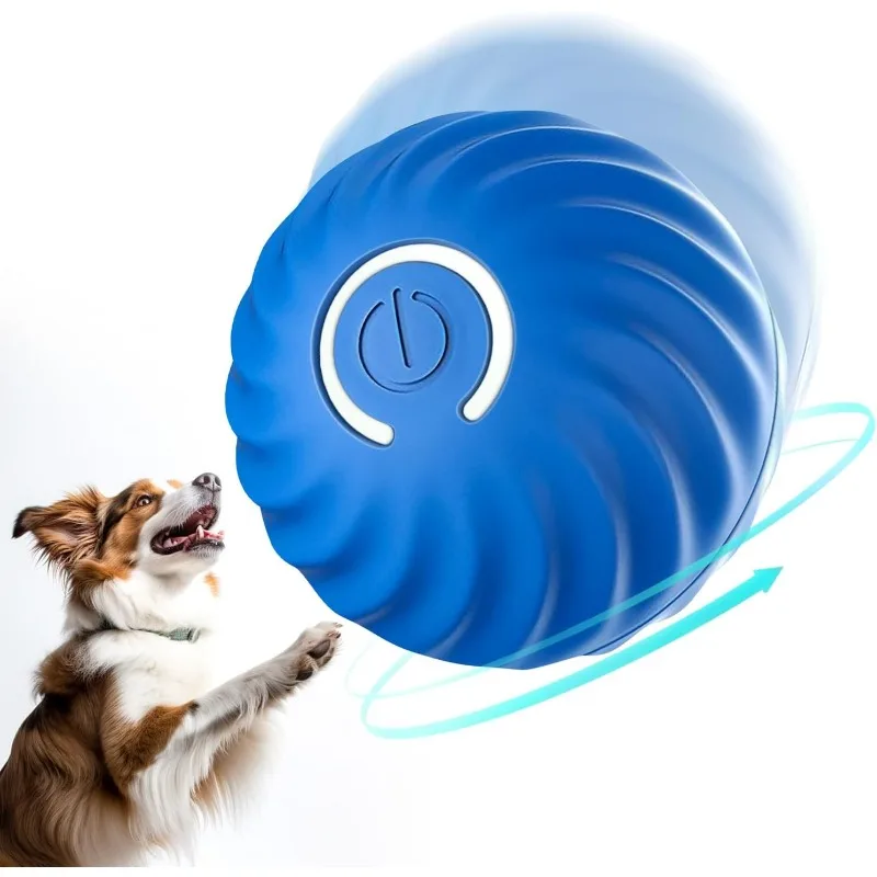 USB Smart Puppy Interactive Dog Chew Toy Ball Dog Toy Ball Automatic Moving Bouncing Rolling Ball