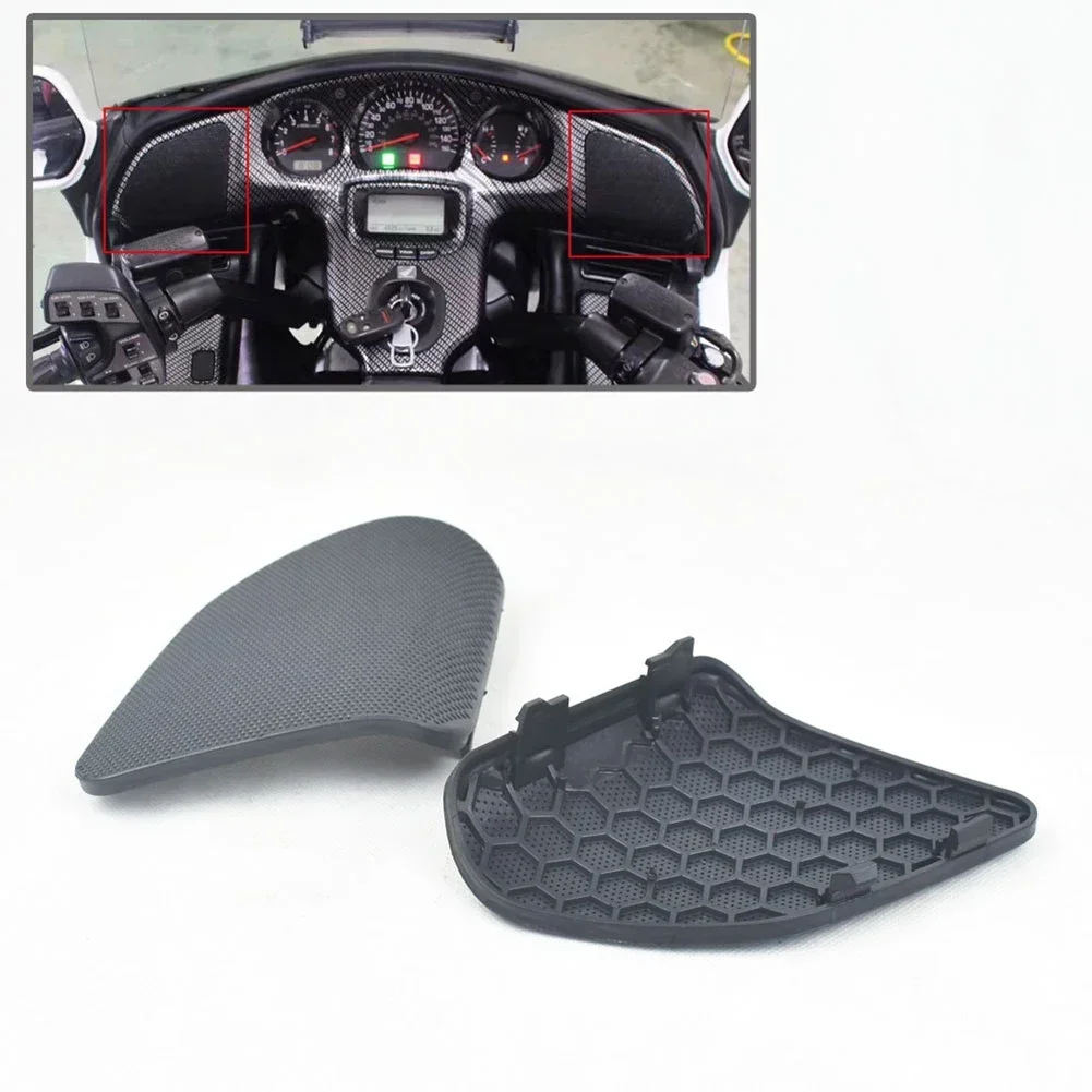 1Side/pair Motorcycle Front Speaker Grill Horn Cover ForGL1800 01-05Front Horn Mesh Cover Motorcycle Horn Trim Cover Accessories