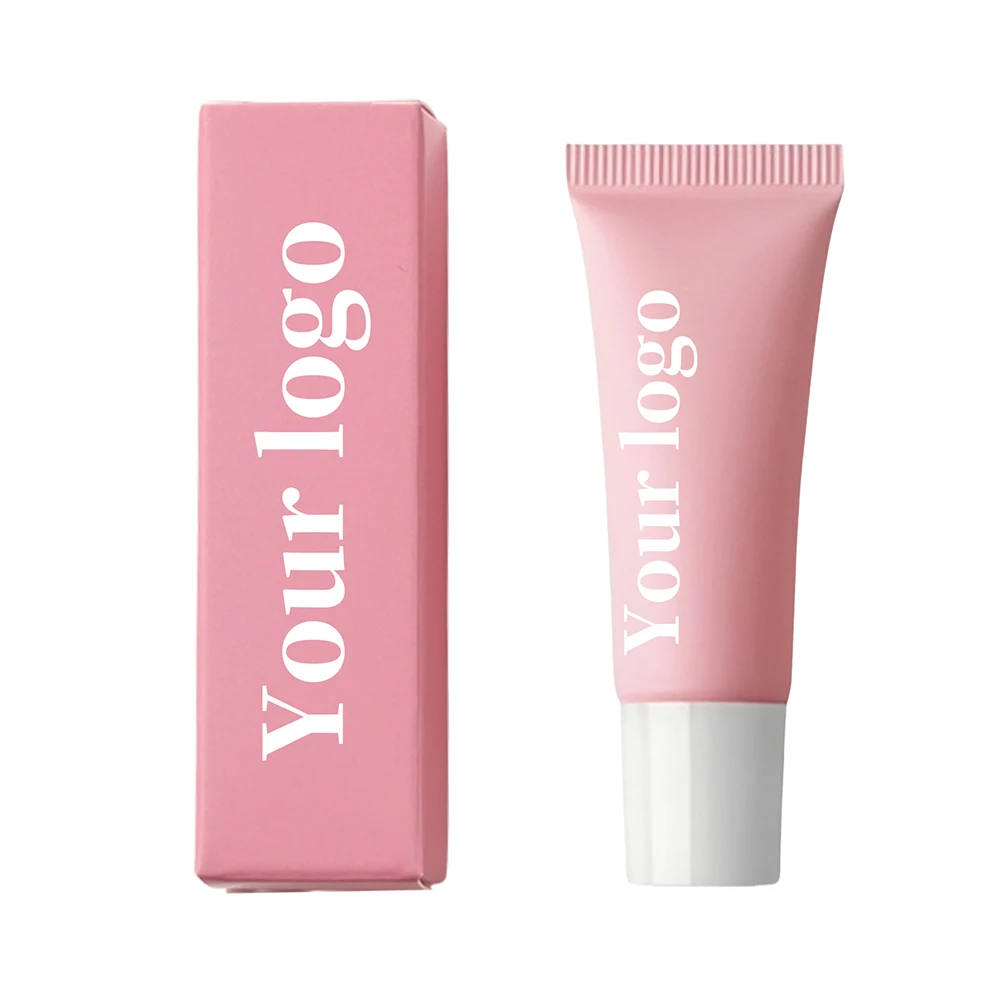 5ml Private Label 6-color Lip Oil Custom Logo Camellia  Fruit Lip Balm Repair Moisturizing Anti-aging Polypeptide Gloss Makeup