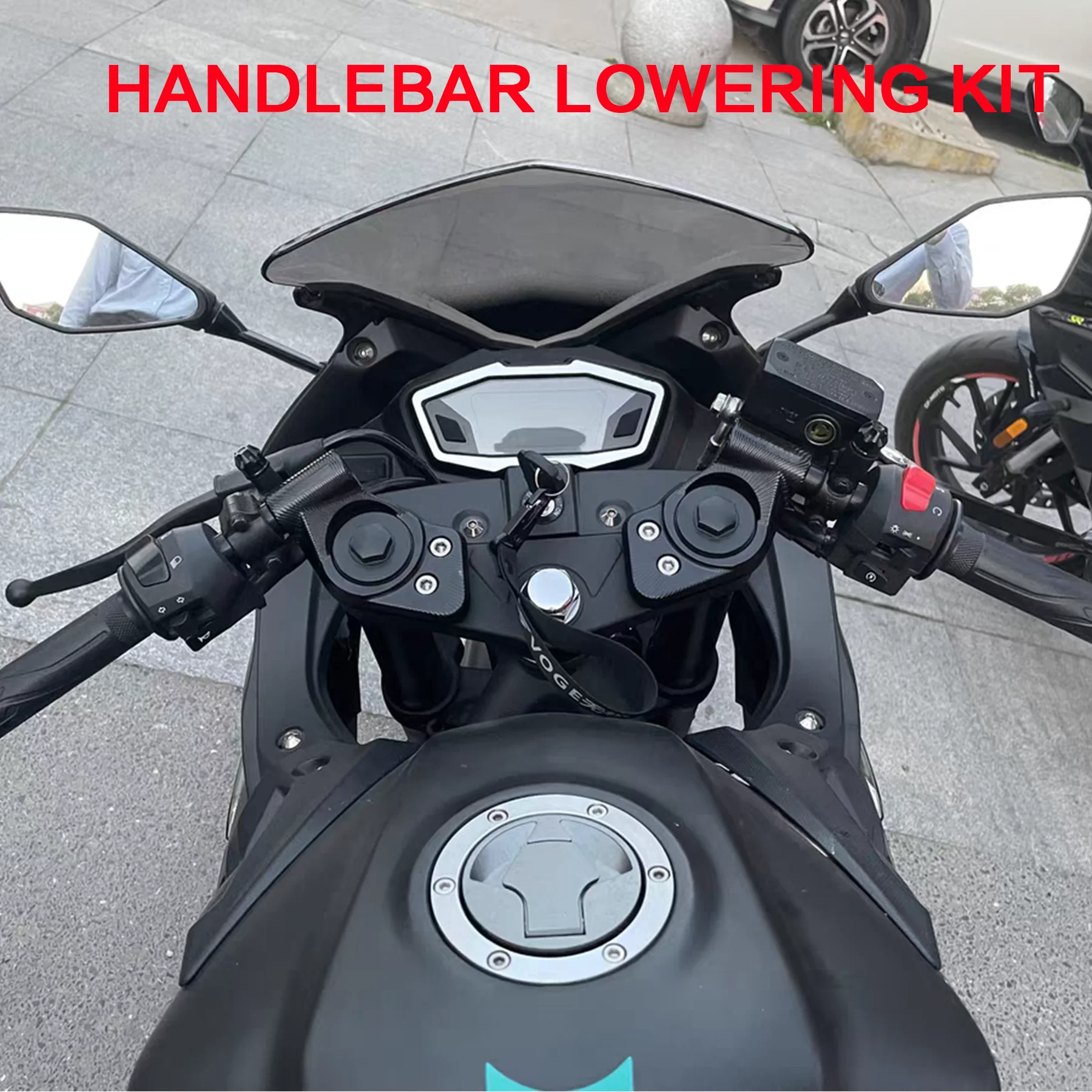 

Motorcycle Accessories Handlebar Lower Sport Kit CNC Motorbike Handlebar Clip Fork Clamp For Loncin Voge 300RR RR300 300 RR