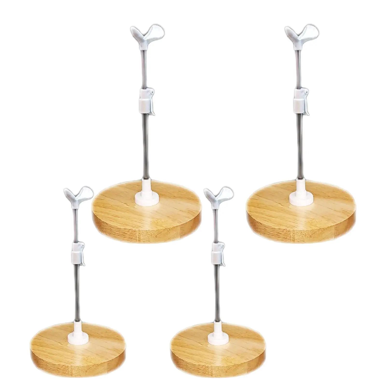 

Doll Stand Adjustable Wooden Base Support Display for Doll Accessories