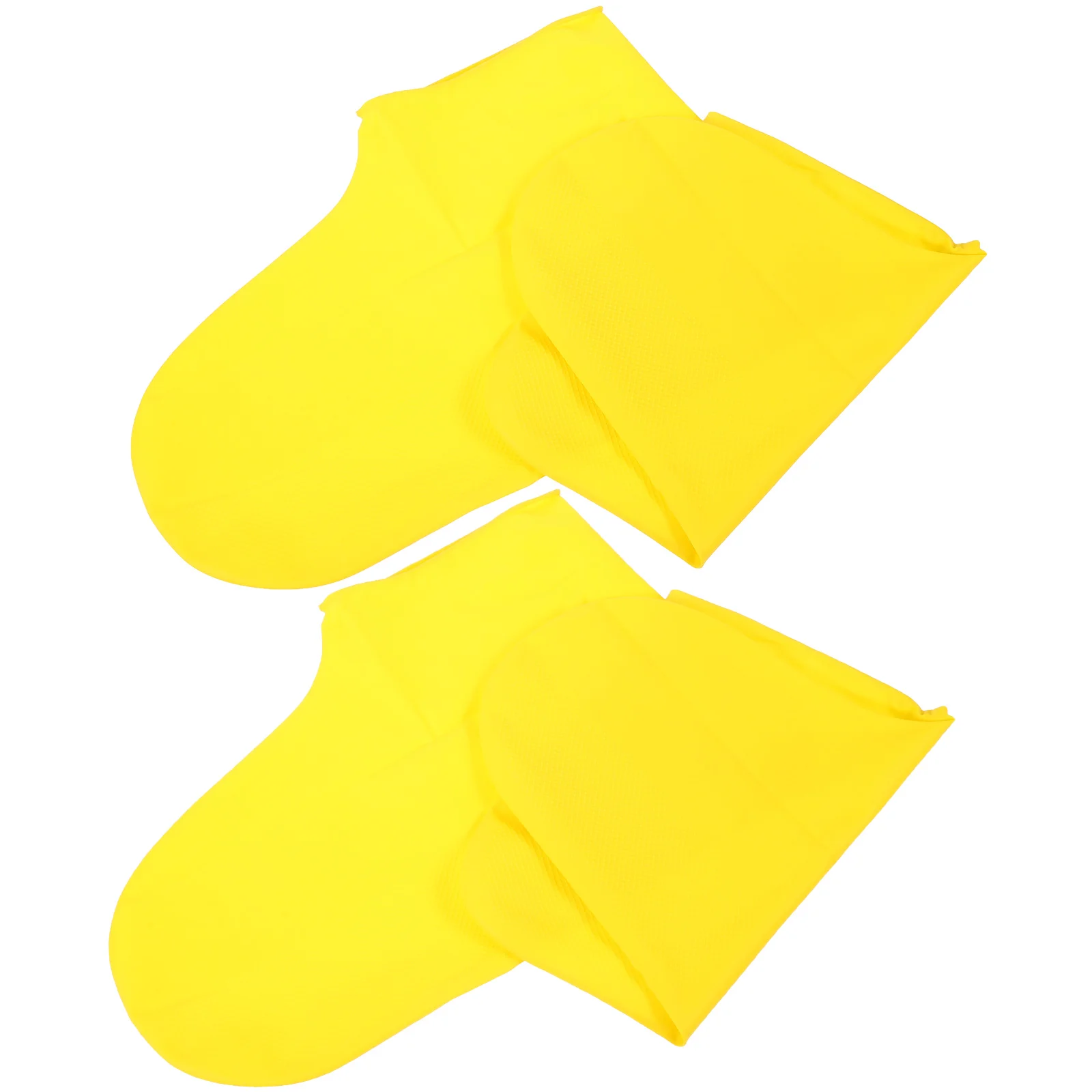 2 Pairs Proof Waterproof Boot Cover Shoe Covers Rain for Shoes Yellow Emulsion Protector