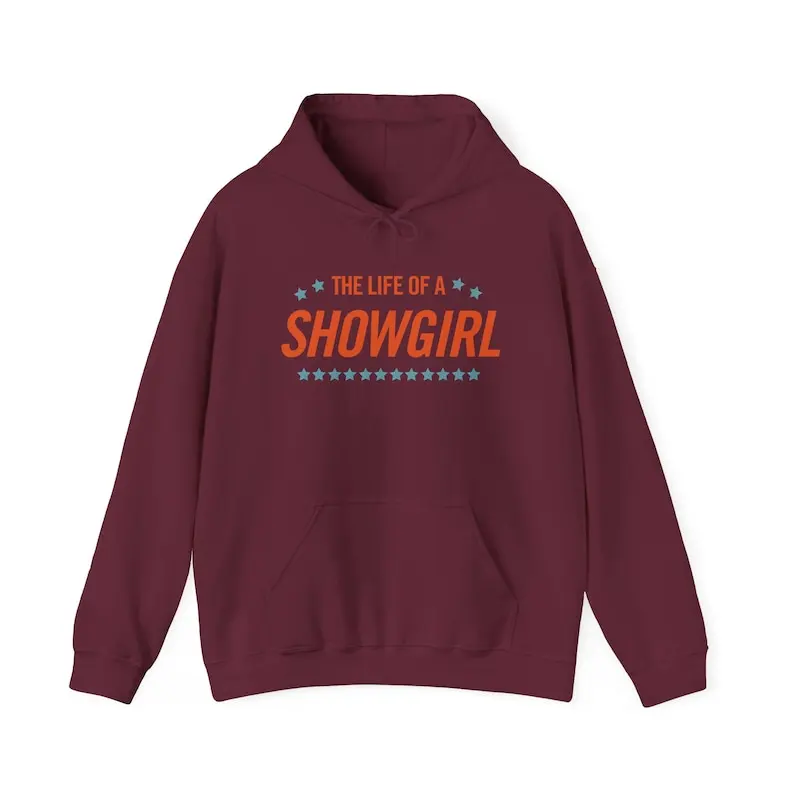 Primavera e autunno The Life of A Showgirl Felpa con cappuccio unisex Streetwear Abbigliamento invernale da donna Pullover a maniche lunghe da donna Abiti Y2k