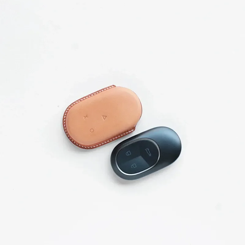 for NIO EC6 ES8 ES6 ET7 Leather Handmade Key Case Original Minimalist Key Cover Suitable for 25 Models