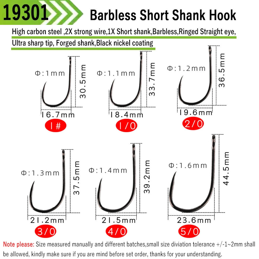 20Pcs Barbless #1 ~ 5/0 Korte Lange Schacht Brede Mond Sterke Brede Kloof Saltwater Vishaak Sabiki Rig grote Streamer Fly Koppelverkoop Haak