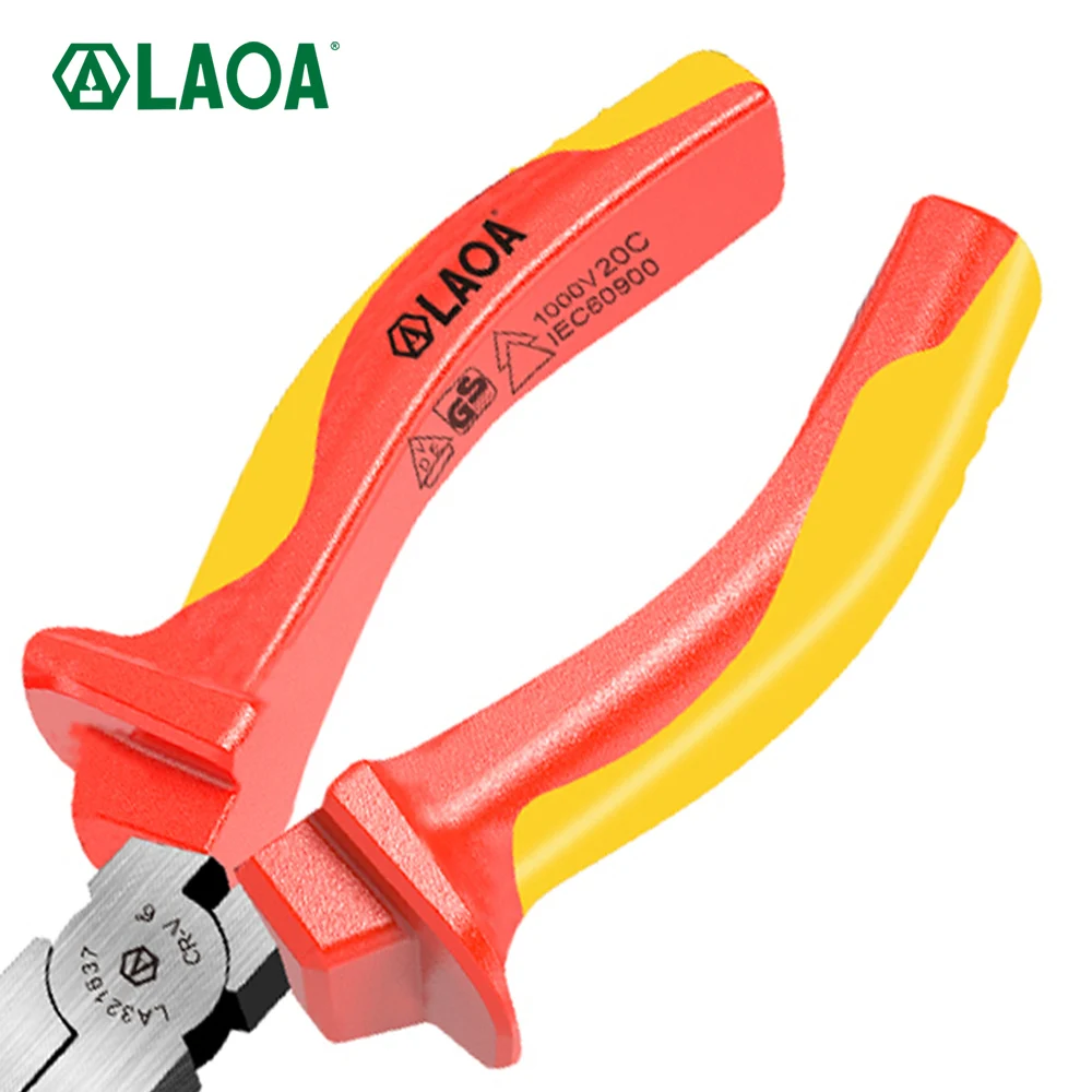 LAOA Insulated Flat Nose Pliers Flat Nose Pliers Flat Nose Pliers Flat Nose Pliers 6-Inch Wire Winding Pliers