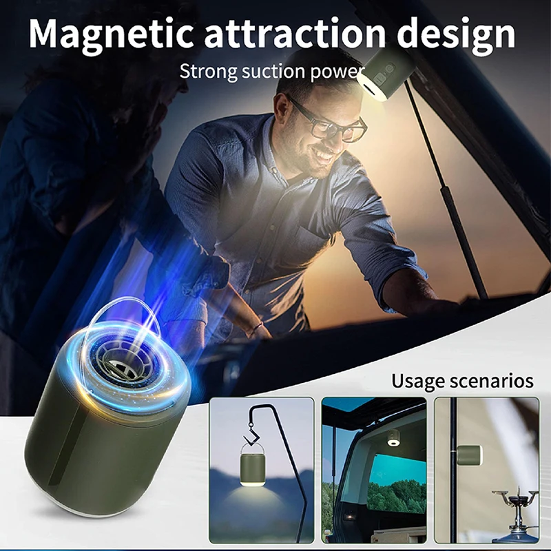 Electric Air Pump Ultralight Portable Wireless Air Compressor Inflator/Deflator Pumps with Camping Lantern for Air Cushion Beds