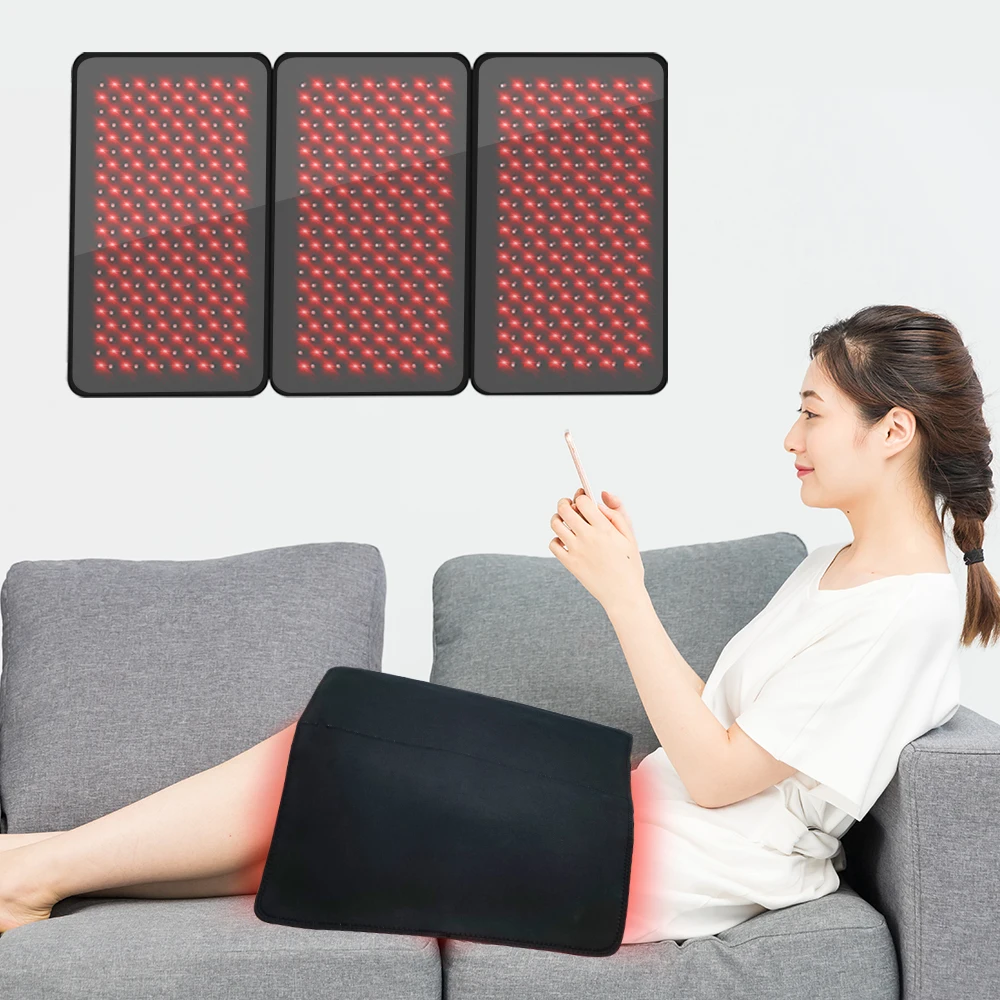 Suyzeko Cintura per terapia della luce rossa Dispositivo per terapia della luce vicino a infrarossi Avvolgimento indossabile per alleviare il dolore Cane da compagnia